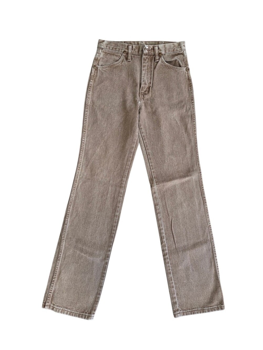 Wrangler Vintage Brown Tan Cowboy Cut High Rise Jeans 936WKW 26x32
